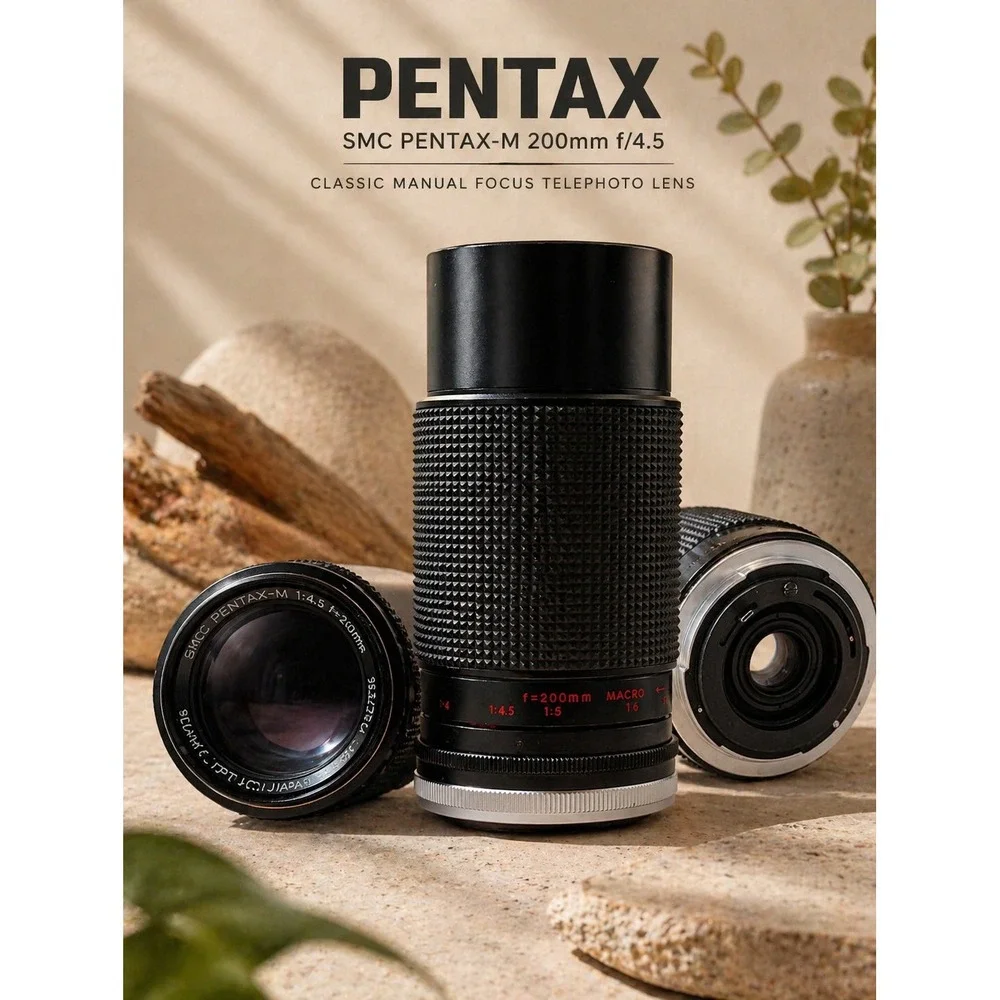 PMZ 280 Multi-Coated 80-200mm f4.5 Zoom Lens for Canon FD Mount Vintage Camera